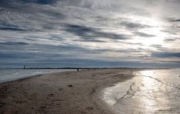 Clouds over beach
