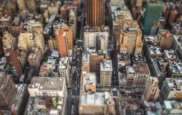 Top view of New York City