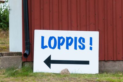 Sign - Loppis - (swedish) for a second hand shop