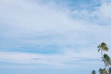 Tropical landscape on the islands and bungalows for...