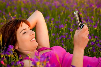 Girl talking on cellphone