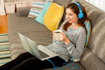 Me my laptop, coffee and music