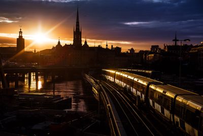 Stockholm city skyline.