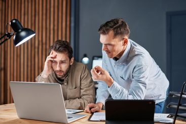 business colleagues discussing ideas for a new project .