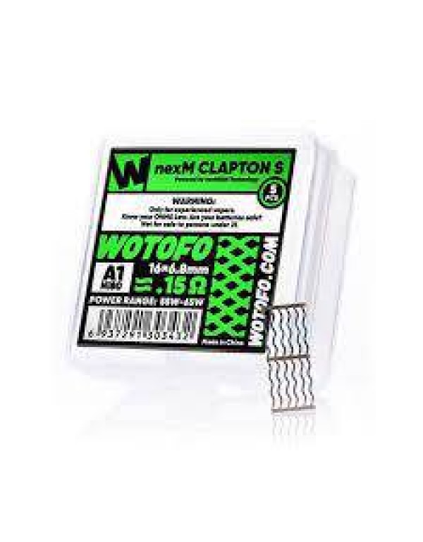 WOTOFO NexMESH Clapton S Ni80+A1 0.15ohm for Wotof...