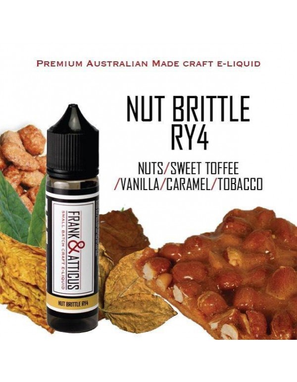 Frank and Atticus E-Liquid - Nut Brittle RY4 E-Jui...