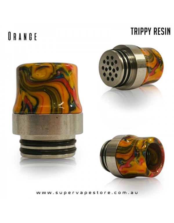 810 Drip Tips - Trippy Resin - Steel-Base Anti-Spit