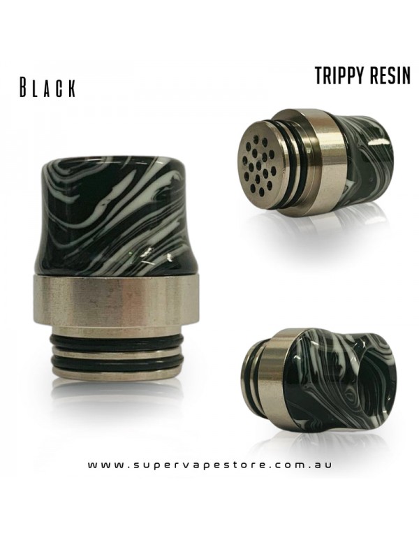810 Drip Tips - Trippy Resin - Steel-Base Anti-Spit