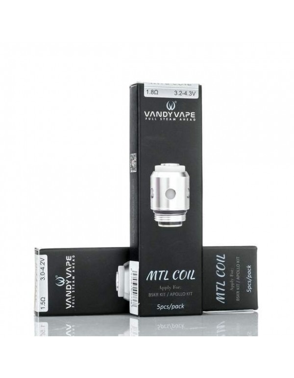 Vandy Vape Berserker/AP Apollo MTL Coils - 1.5 ohm...