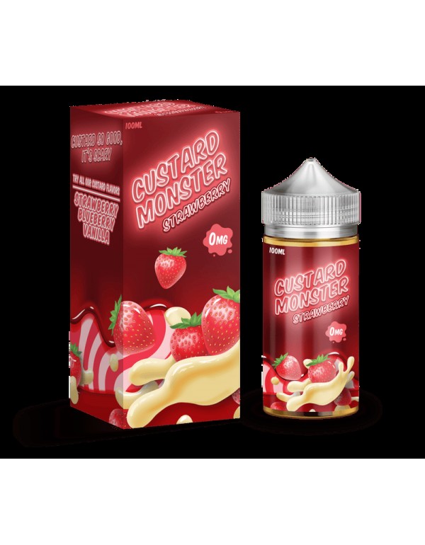 Custard Monster - Strawberry Custard - 100ml
