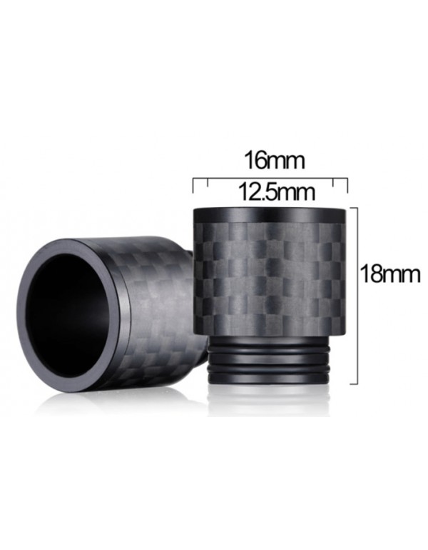 810 Driptip - Carbon Fiber Drip Tip - Black
