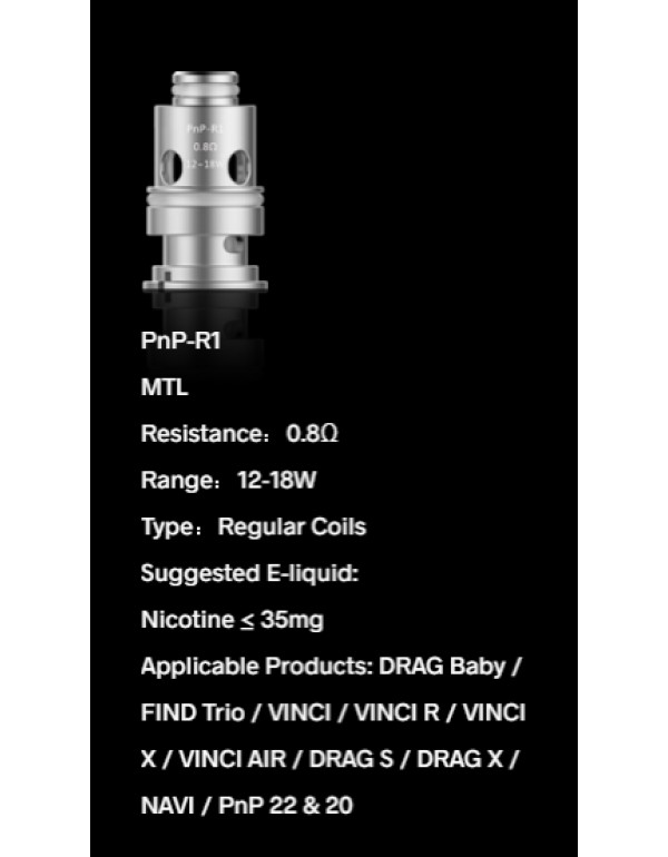 VOOPOO PnP Coils/RBA - 5pcs